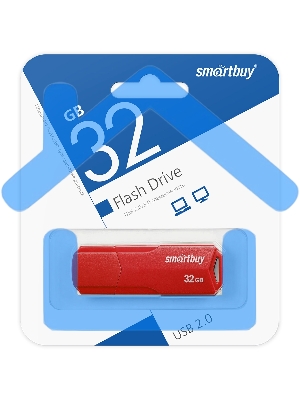 Флешка USB Smartbuy 32 Gb,CLUE Red (SB32 GbCLU-R)