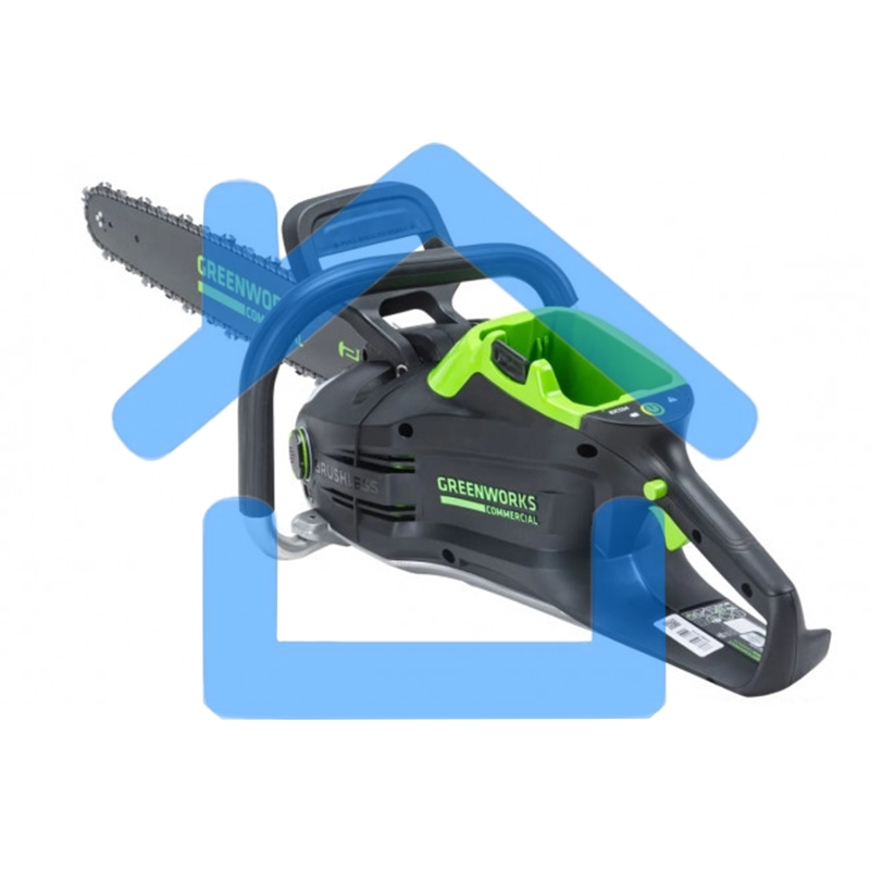 Цепная пила аккумуляторная GreenWorks GD82CS51, 82V, 51 см, бесщеточная, с 1хАКБ 5 Ач. и ЗУ (2008307UB)