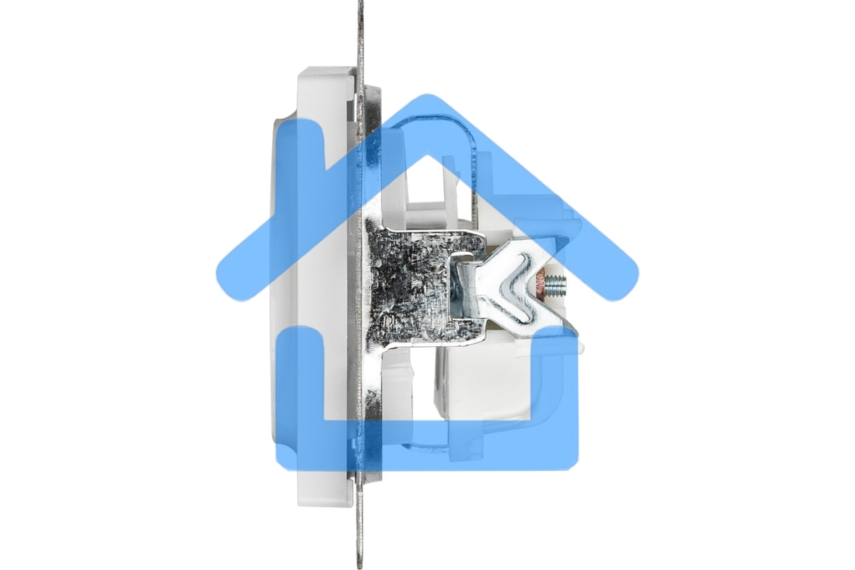Розетка Intro Accent 6-202-01 2P+E Schuko 16А-250В IP20 СУ AL/CU белый Б0063678
