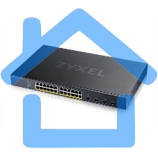 Коммутатор Smart L3 Lite PoE+ Zyxel NebulaFlex XGS1935-28HP, rack 19