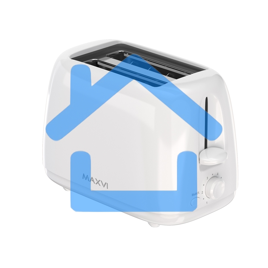 Тостер Maxvi KT723P белый