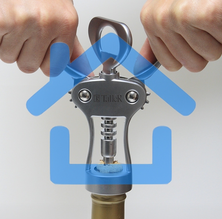 Штопор TalleR TR-65119 цинковый сплав, сталь, полимерный материал