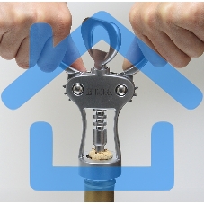 Штопор TalleR TR-65119 цинковый сплав, сталь, полимерный материал