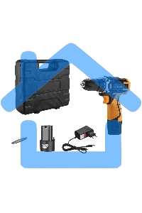 Дрель-шуруповерт Deko Banger, Аккумуляторная, 12В, 2 АКБ, Кейс