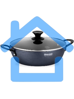 Сотейник Rondell Evolution-R RDA-799, 26см, с крышкой, графитовый