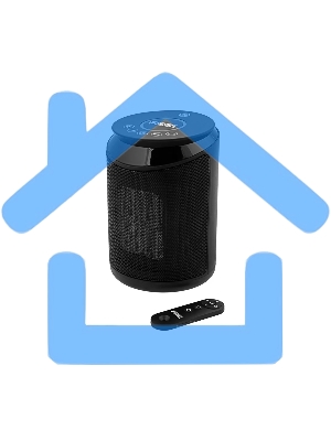 Тепловентилятор керамический Denzel DTFC-2000, 1000/2000 Вт, 20 м2, пульт, 3 режима, термостат