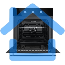 Духовой шкаф электрический встраиваемый HOMSair OEF657BK черный