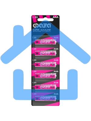 Элемент питания LR03 (AAA) ФАZА Super Alkaline блистер, 6 шт.