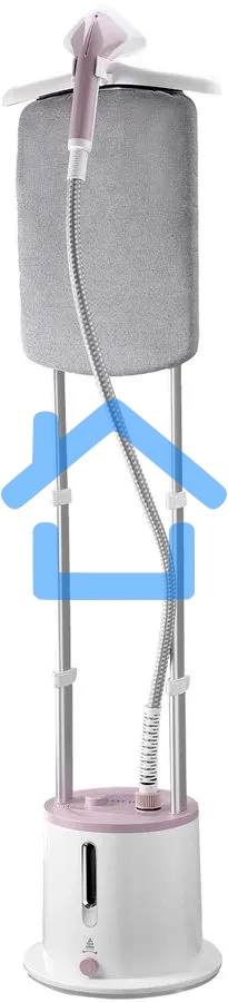 Отпариватель Galaxy Line GL 6216, белый с розовым, стационарный, 2200 Вт, объем контейнера для воды 1,7 л, 3 режима отпаривания