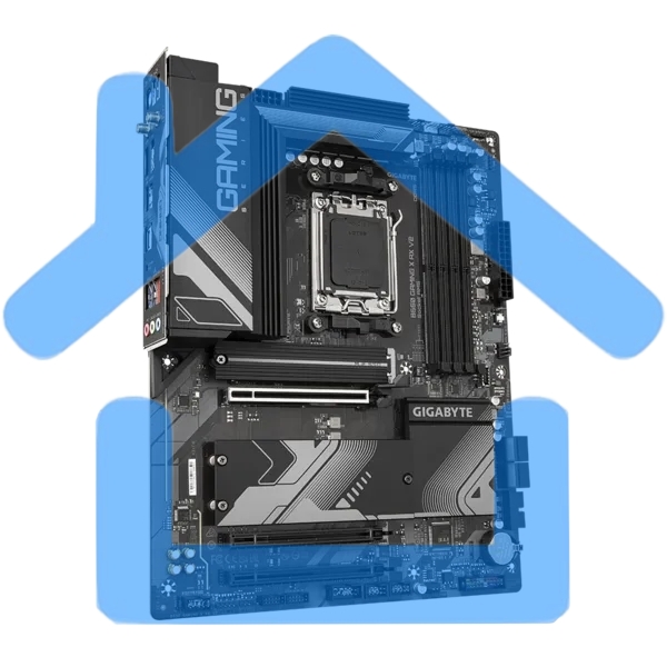 Материнская плата Gigabyte B650 GAMING X AX V2, AM5, AMD B650, 4xDDR5, 4xSATA, 3xM.2, 1xPCI-E 4.0 x16, 2xPCI-E 3.0 x1, 1xUSB-A 3.2 Gen 2, 3xUSB-A 3.2 Gen 1, 1xUSB-C 3.2 Gen 2, 1x 2.5Gb LAN, 3x3.5 мм, 7.1, ATX