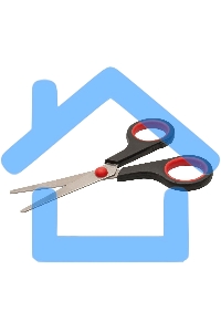 Ножницы Buro Smart универсальные, 140мм, ручки с резиновой вставкой