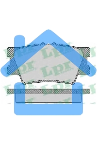 Колодки тормозные задние LPR 05P1281, комплект