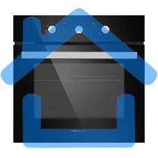 Духовой шкаф электрический встраиваемый HOMSair OEF657BK черный