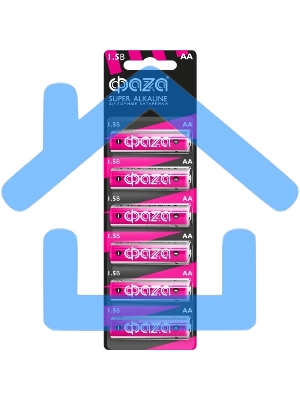 Элемент питания LR 6 (AA) ФАZА Super Alkaline блистер, 6 шт.