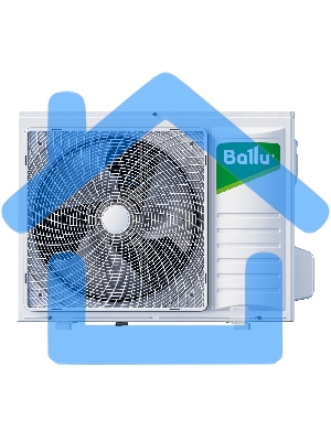 Блок наружный сплит-системы колонного типа Ballu BFS/out-24HN1 24000 BTU, 72 м², охлаждение, обогрев, осушение
