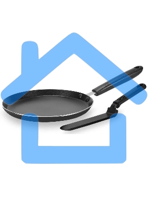 Сковорода блинная Rondell RDA-1408 круглая 22см покрытие: Xylan Plus ручка несъемная (без крышки) черный