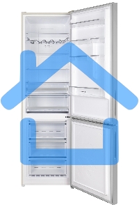 Холодильник Maunfeld MFF200NFBG бежевый двухкамерный 271/106л морозилка снизу, Total No Frost