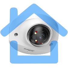 Уличная мини-купольная IP-видеокамера DAHUA DH-IPC-HDBW2449FP-AS-IL-0360B Smart Dual Light с ИИ 4Мп, 1/2.9” CMOS, объектив 3.6мм, видеоаналитика, ИК до 30м, LED до 30м, IP67, корпус: металл