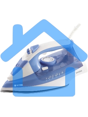 Утюг Vitek VT-8330 белый/голубой