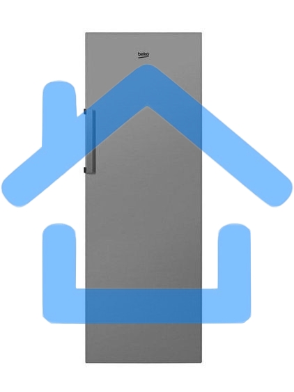 Морозильный шкаф Beko RFSK215T01G, серый, 215л, 6 ящиков