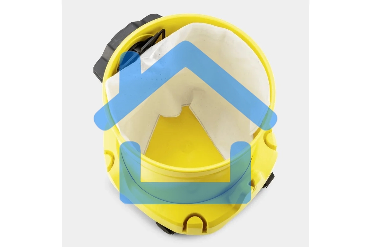 Строительный пылесос Karcher WD 3 P V-17/4/20 Workshop желтый, 1000 Вт, уборка сухая/сбор воды/выдув, пылесборник мешок/контейнер, 17 л