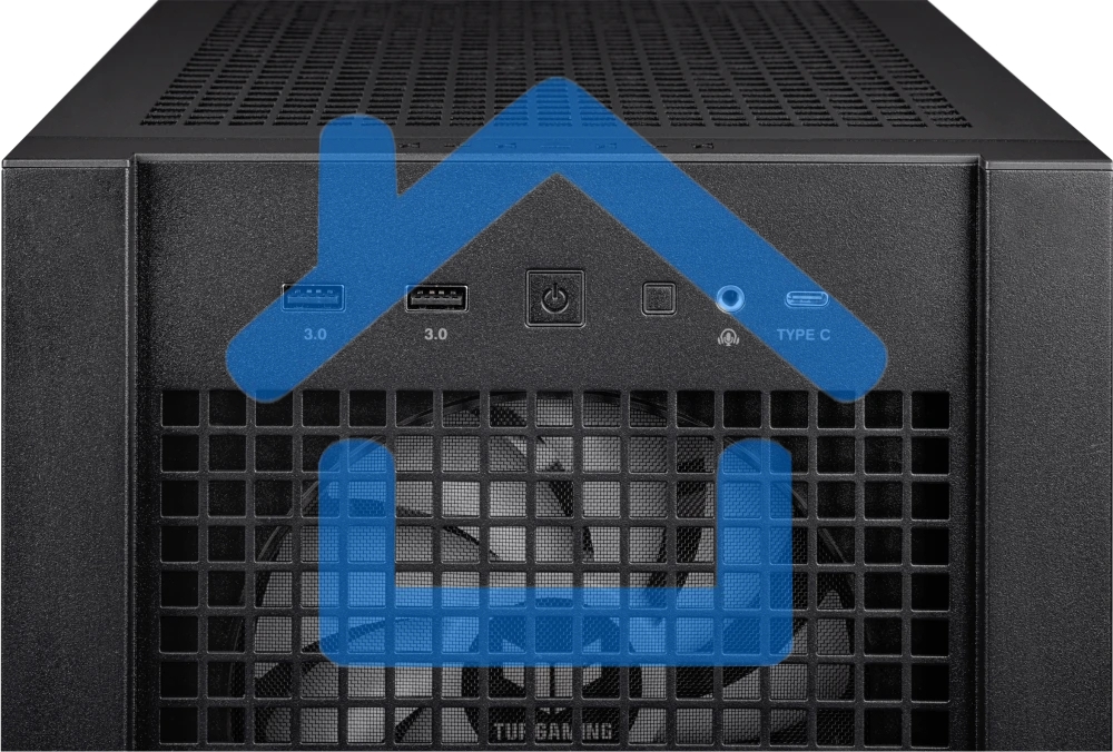 Компьютерный корпус ASUS TUF GAMING GT302 TG ARGB черный (90DC00I0-B19000) GT302/ARGB FANS/BLK