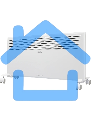 Конвектор Ballu Ettore BEC/ETER-2000 белый, 2000 Вт, 25 м2, термостат, дисплей