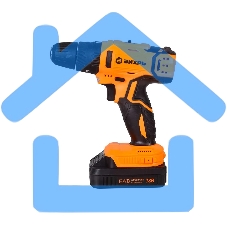 Дрель-шуруповерт Вихрь ДА-18Л-2кУ 72/14/17, Аккумуляторная, 18В, Ударная