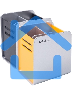 Подставка Deli E9137 для письменных принадлежностей, 90х80х110мм, ассорти, пластик