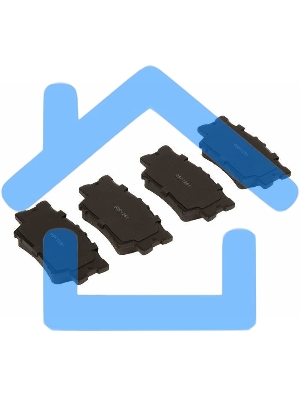 Колодки тормозные задние LPR 05P1281, комплект