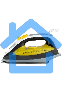 Утюг ENERGY EN-349 желтый/черный, 2200 Вт, пар, спрей, тефлоновая подошва