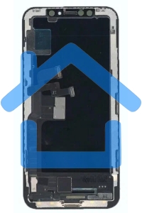 Дисплей Amperin для Apple iPhone X в сборе с тачскрином (Soft Oled), черный