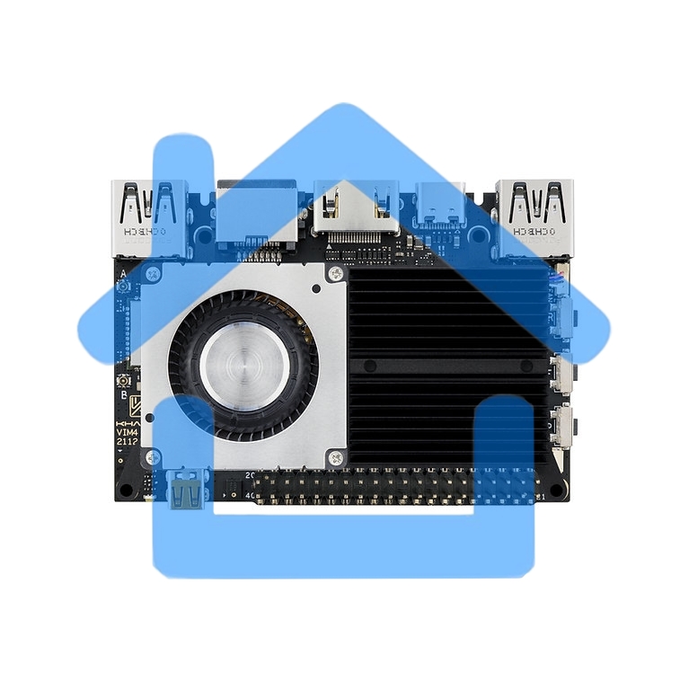 Одноплатный компьютер Khadas VIM4 Active cooling kit ARM Cortex-A73 4-Core + Cortex-A53 4-Core Amlogic A311D2 2.2GHz 8+32Gb