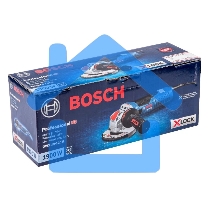 Углошлифовальная машина (болгарка) BOSCH GWX 19-125 S (06017C8002) X-lock ушм