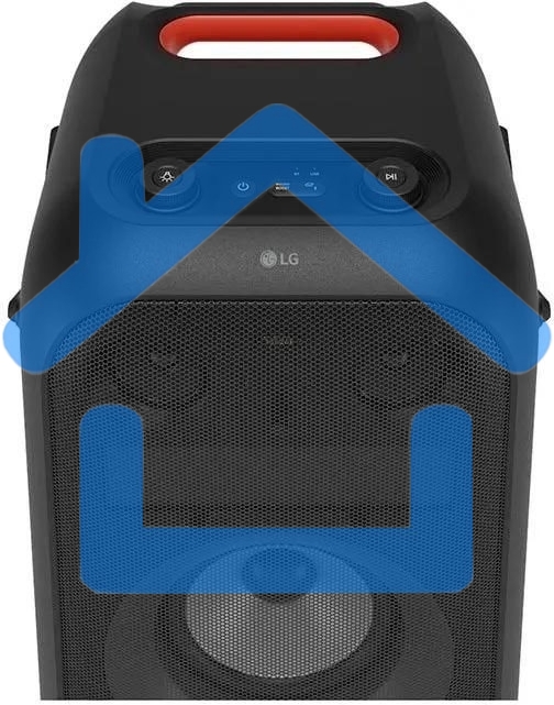 Минисистема LG XBOOM XL9T черный/красный 1000Вт USB BT