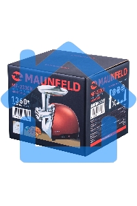 Мясорубка электрическая Maunfeld MF-233CH красный, 1360 Вт