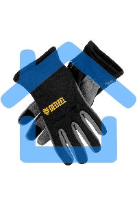 Перчатки универсальные Denzel 68086 искусственный мех, работа с сенсорным экраном, размер 8