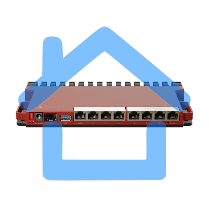 Маршрутизатор MikroTik L009UiGS-RM, 8*1Gbit, 1*SFP 2.5Gbit(вилка US)