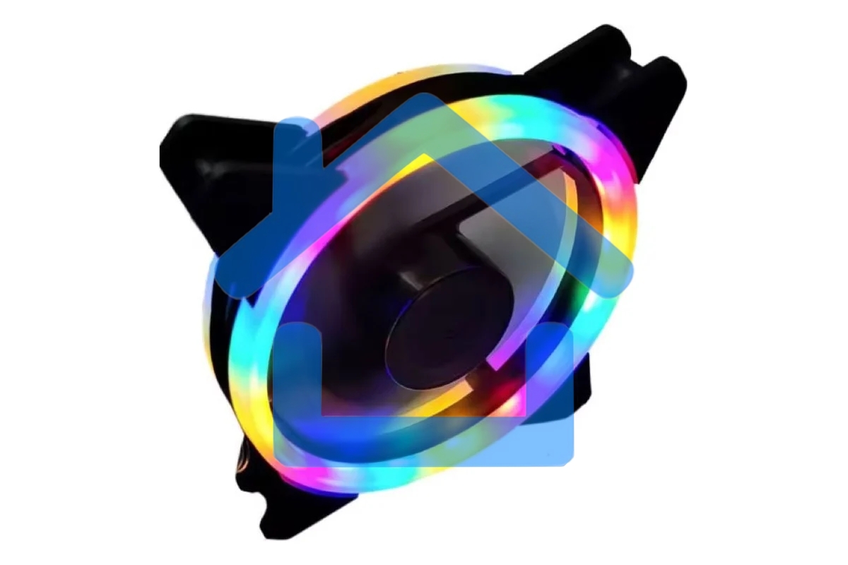 Вентилятор для корпуса Gembird D12025S12L-CF черный, 120 мм, 1200 об/мин, 20.5 дБ, 3 pin