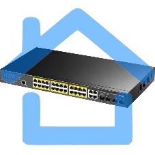 Коммутатор Cudy GS2028PS4-300W (L2) 28x1Gbит/с 4SFP 24PoE+ 300W управляемый