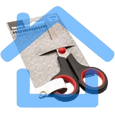 Ножницы Buro Smart универсальные, 140мм, ручки с резиновой вставкой