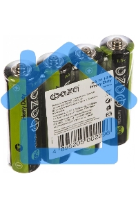 Элементы питания солевые R 6 (AA) ФАZА Heavy Duty, 4шт.