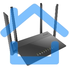 Маршрутизатор беспроводной D-Link DIR-841/RU/A1B, Wireless AC1200 Dual-Band Router with 1 10/100/1000Base-T WAN port and 410/100Base-TX LAN ports.802.11b/g/n compatible, 802.11AC up to 866Mbps,1 10/100/1000Base-T WAN port, 4