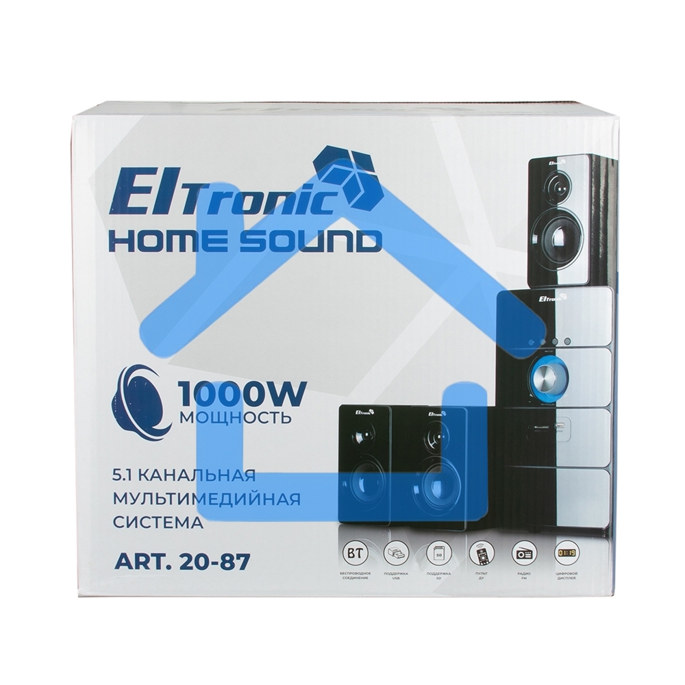 Акустическая система ELTRONIC (20-87) HOME SOUND черный