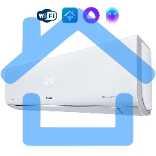 Внутренний блок сплит-системы Ballu iGreen Pro DC BSAGI/in-24HN8_V4 инвертор, 24000 BTU, 70 м², 32 дБ, охлаждение, обогрев, осушение, белый