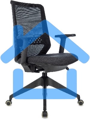 Кресло офисное Бюрократ MC-611NL черный TW-01 38-418 сетка/ткань, крестов.4-луч. пластик