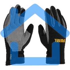 Перчатки универсальные Denzel 68086 искусственный мех, работа с сенсорным экраном, размер 8