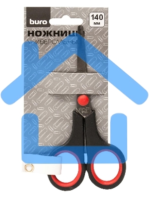 Ножницы Buro Smart универсальные, 140мм, ручки с резиновой вставкой
