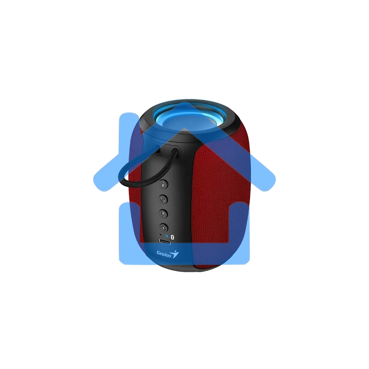 Портативная колонка Genius SP-915BT /1200 мАч/5 Вт/Bluetooth 5.3/до 6 ч.воспроизведения/USB-C/красный (31730052403)