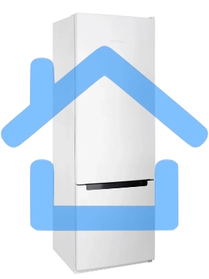 Холодильник Nordfrost NRB 124 W белый двухкамерный 238/70 л морозилка снизу